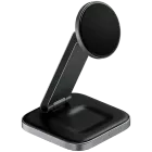 Бездротовий зарядний пристрій Satechi 3-in-1 Foldable Qi2 Stand Space Gray (ST-Q31FM-EA) — Зображення №1