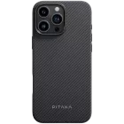 Husă PITAKA cu MagSafe pentru iPhone 16 Pro Max, Black/Gray — image №1