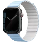 Бау UNIQ Revix reversible Magnetic Strap for Apple Watch 49/45/44/42 White/Arctic Blue — image №1
