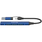 CANYON  DS-02  USB Hub 4 Port USB-C Hub DS-02 Blue — Image №1