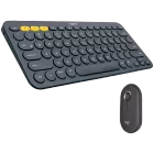 Комплект беспроводной LOGITECH Pebble 2 Combo Tonal Graphite (L920-012239) — Изображение №1