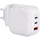 UNIQ Προσαρμογέας ρεύματος 3*USB/USB-C, 66 βατ, Λευκό 2*USB Τύπου-C, 4-pin USB (Τύπος Α) — Εικών №1