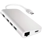 SATECHI  Multiport Adapter USB-C Multiport Adapter 8K with Ethernet V3 Space Gray — Εικών №1