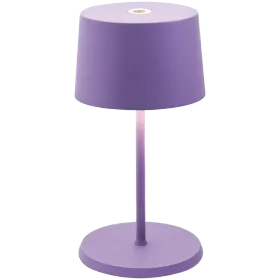 ZAFFERANO OLIVIA PRO MINI TABLE LAMP 110x220mm. MATT LILAC 2.2W LED 144/155 lm. — Image №1