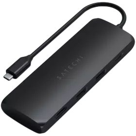 Dock Station SATECHI  USB τύπου C Hybrid Multiport, Μαύρος — Εικών №1