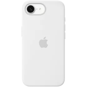 APPLE силиконовый чехол  Белый для iPhone 16e — Изображение №1