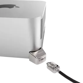 COMPULOCKS Ledge Lock Adapter with Combination Cable Lock for Mac Studio, Silver — Image №1