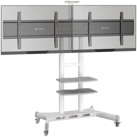 ONKRON Trolley Stand for TV 40"-65", Λευκό — Εικών №1