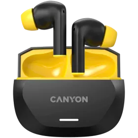CANYON TWS-7 {Бездротове} Гарнітура, Black/Yellow — Зображення №1