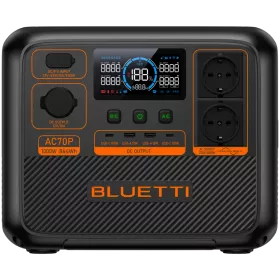 Портативна зарядна станція BLUETTI AC70P / 1000 Вт / 864 Вт⋅год / LiFePO4 — Зображення №1