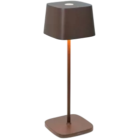 ZAFFERANO OFELIA PRO TABLE LAMP 100x100x290mm. PAINTED RUST 2.2W LED 131-150lm. — Image №1