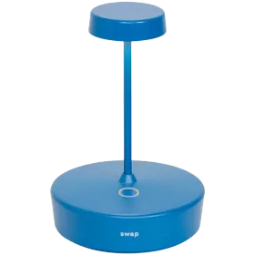 ZAFFERANO SWAP MINI TABLE LAMP 100x148mm. PAINTED MATT BLUE 2.0W LED 183lm — Image №1