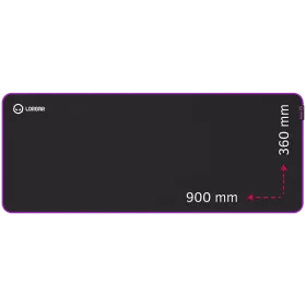 Gaming mouse pad LORGAR 900mm x 360mm x 3mm, Black/Purple — Изображение №1