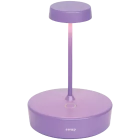 ZAFFERANO SWAP MINI TABLE LAMP 100x148mm. PAINTED MATT LILAC 2.0W LED 183lm — Image №1