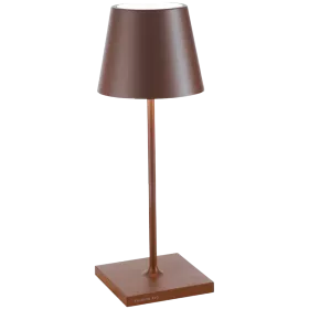 ZAFFERANO POLDINA MINI PRO TABLE LAMP 111x300mm. PAINTED RUST 2.2W LED 185-203lm. — Image №1
