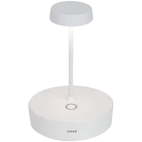 ZAFFERANO SWAP MINI TABLE LAMP 100x148mm. PAINTED MATT WHITE 2.0W LED 183lm. — Image №1