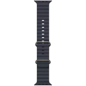 APPLE 49mm Ocean Band - Natural Titanium Finish Ремінець Ocean Band - Natural Titanium Finish Темно-синій за Apple Watch 44/45/46/49 mm — Зображення №1
