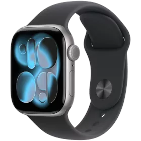 Apple Watch Series 11 GPS, 42mm, Space Grey Aluminium, Black Sport Band, M/L — Image №1