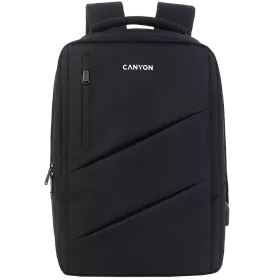 CANYON Backpack Laptop backpack for 15.6 inch Black for MacBook Pro 14/MacBook Pro 15/Notebook up to 15.6" — Image №1