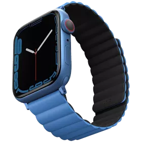 Band UNIQ Revix Reversible Magnetic Strap for Apple Watch 41/40/38 Revix Blue/Black for Apple Watch 38/40/41 mm — Image №1