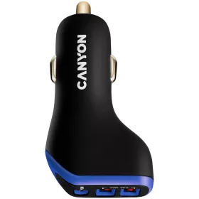 Автомобильный адаптер CANYON C-08 3*USB/USB-C, 18 Вт — Изображение №1