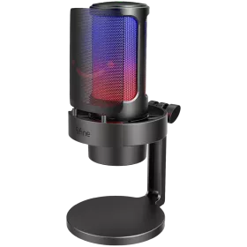 Gaming Microphone FIFINE (, 20000кілогерц, -40 децибел, Провідне) Чорний — Зображення №1