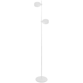 ZAFFERANO SUPER O FLOOR LAMP 2 L. 250x1600mm. MATT WHITE 2x3.5W 27/31/40K-5Vdc — Image №1