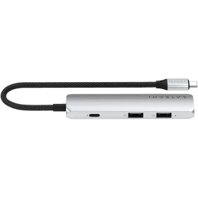 SATECHI  Slim 4 Multiport  Многопортовый адаптер  Серебристый — Изображение №1