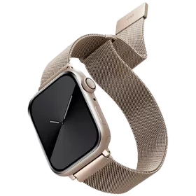 Band UNIQ Dante Strap Mesh Steel for Apple Watch 45/44/42 DANTE Starlight for Apple Watch 42/44/45 mm — image №1
