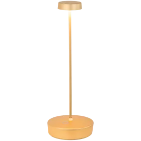 ZAFFERANO SWAP TABLE LAMP 100x290mm. MATT GOLD 2.0W LED 22/27/3000K- 5Vdc max 2A-IP65 — Изображение №1