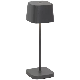 ZAFFERANO OFELIA MICRO TABLE LAMP 67x67x200mm. PAINTED DARK GREY 2.2W LED 60-73lm. — Image №1