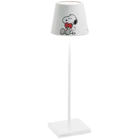ZAFFERANO POLDINA PRO TABLE LAMP 111x380mm. WHITE+PEAN.2-2.2W LED — Εικών №1