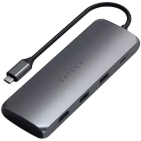 Dock Station SATECHI USB τύπου C, Gray — Εικών №1