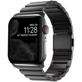 Ремінець NOMAD Steel Band за Apple Watch 44/42mm Графітовий сірий — Зображення №1