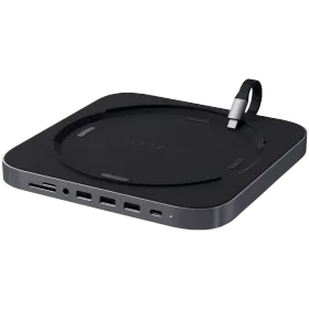 SATECHI  Type-C Aluminum Stand & Hub  Multiport Adapter Type-C Aluminum Stand & Hub Space Gray — Image №1