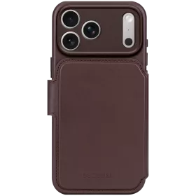 DECODED Wallet Leather Detachable Wallet with MagSafe, Chocolate Brown for iPhone 17 Pro Max — Image №1