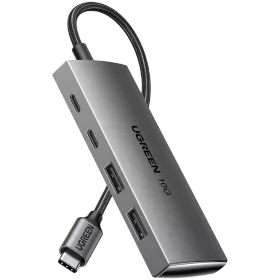 USB Hub UGREEN USB-C to 2xUSB-A + 2xUSB-C Մոխրագույն — image №1