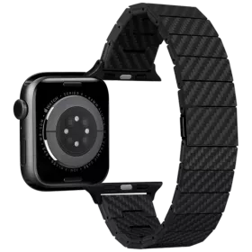 Ремінець PITAKA Carbon Fiber Modern для Apple Watch 49/45/44mm, Black/Grey — Зображення №1