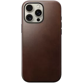 Чохол NOMAD Modern Leather with MagSafe Rustic Brown для iPhone 16 Pro Max — Зображення №1