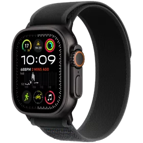 Apple Watch Ultra 2 2024  Черный Trail Loop, M/L, 49мм, Black Titanium — Изображение №1