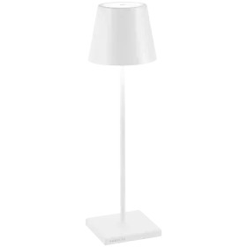 ZAFFERANO POLDINA PRO TABLE LAMP 111x380mm. MATT WHITE 2.2W LED 185/203lm. — Εικών №1