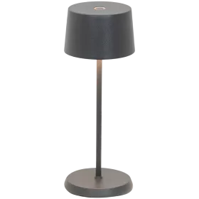 ZAFFERANO OLIVIA MICRO TABLE LAMP 75x200mm. PAINTED DARK GREY 2.2W LED 65-72lm. — Image №1