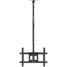 ONKRON Ceiling TV Mount Tilt Swivel for 32" to 80" Screens up to 68 kg, Black, VESA: 100x100 - 600x400 — Image №1