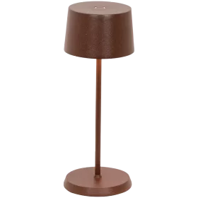 ZAFFERANO OLIVIA MICRO TABLE LAMP 75x200mm. PAINTED MATT RUST 2.2W LED 65-72lm. — Image №1