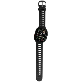 DECODED Band Extension Ares O Silicone Band Black for Apple Watch 44 mmApple Watch 45 mmApple Watch 46 mmApple Watch 49 mm 44/45/46/49 mm — Image №1