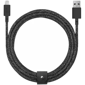 NATIVE UNION Кабель-переходник с USB на Lightning BELT 3, Космический черный, 3м — image №1