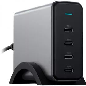 SATECHI Power Adapter 4*USB-C, 165 W, Space Gray — Image №1