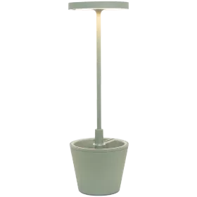 ZAFFERANO POLDINA REVERSO TABLE LAMP 110x350mm. PAINTED SAGE GREEN 2.3W LED — Image №1