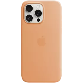 APPLE Silicone Case with MagSafe, Orange Sorbet for iPhone 15 Pro Max — Image №1