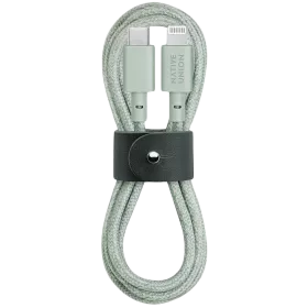 NATIVE UNION Кабель-переходник с USB-C на Lightning BELT 2 TYPE C, Зеленый, 1.2м — image №1